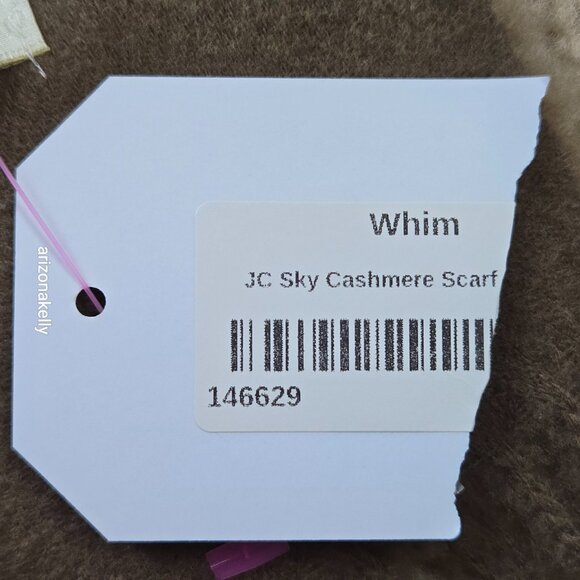 NWT Sky Cashmere Scarf Greenish Brown - Picture 4 of 16